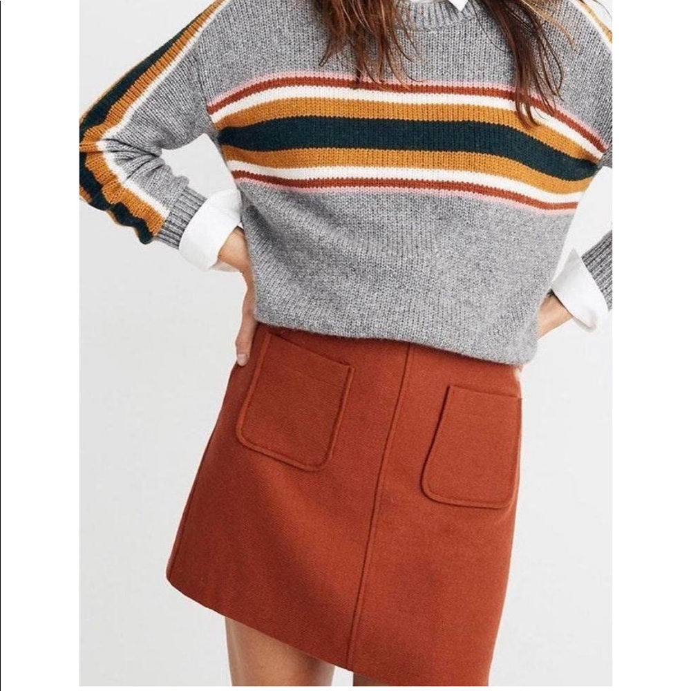Madewell Museum Patch-Pocket Mini Skirt